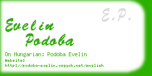 evelin podoba business card